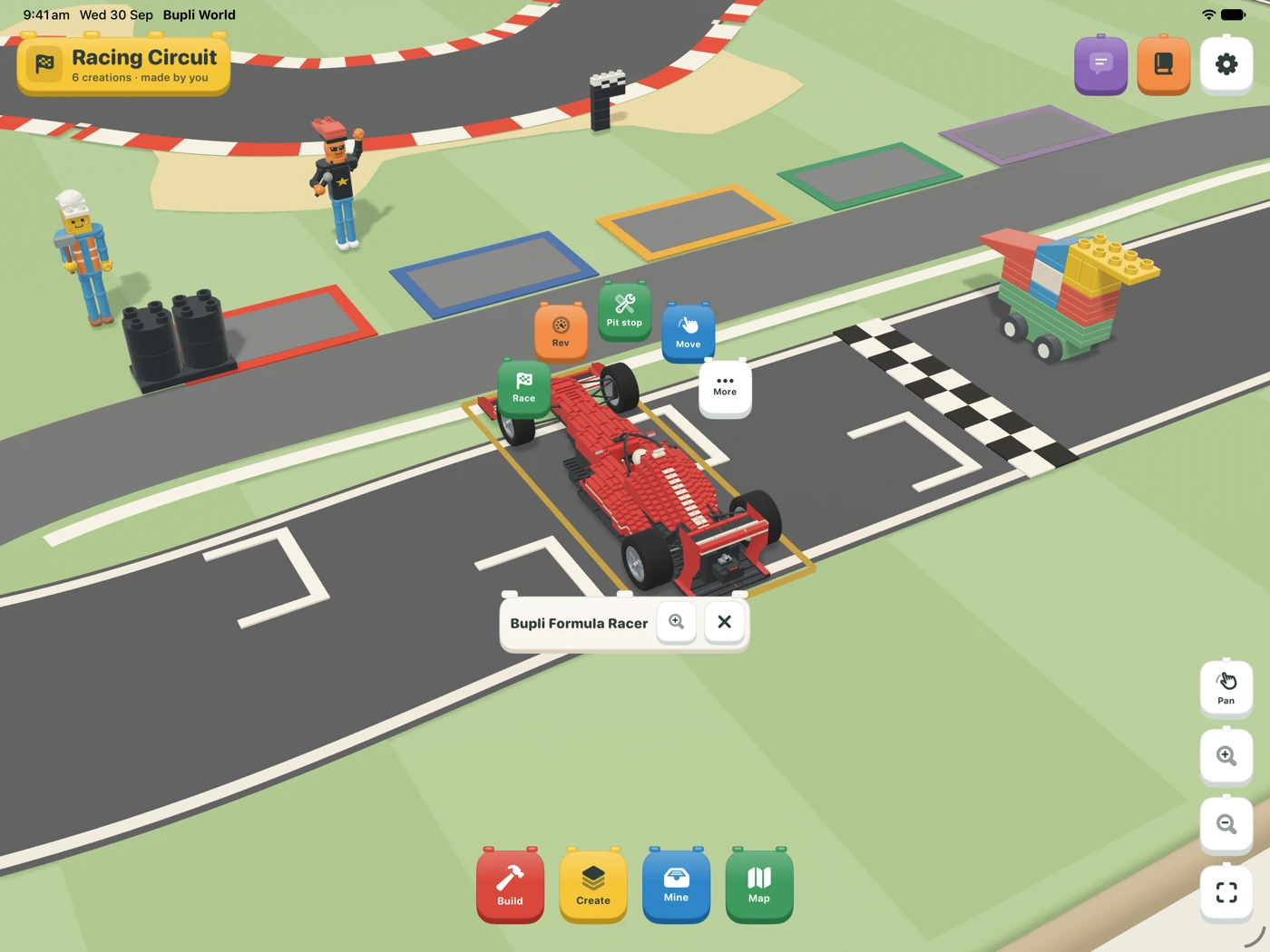 The race track in Bupli World